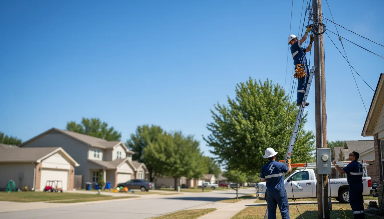 Residential electrician providing installation services in Clarksville, PA